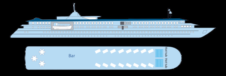 Deckplan Sonnendeck MV Belle de Adriatique - 117267©CroisiEurope