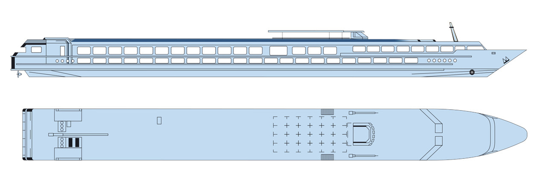 Deckplan Sonnendeck MS Camargue - 116974©CroisiEurope