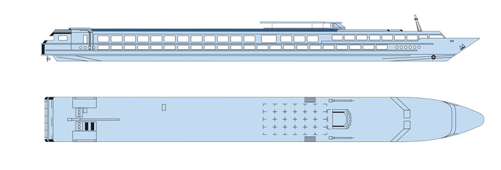 Deckplan Sonnendeck MS Elbe Princesse II - 193421©CroisiEurope