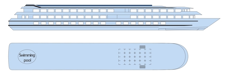 Deckplan Sonnendeck MS Infante Don Henrique - 115916@CroisiEurope