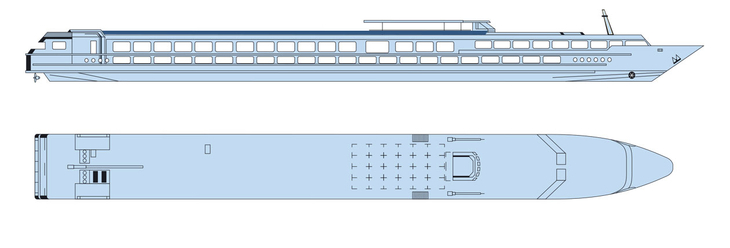 Deckpläne, Sonnendeck, MS Loire Princesse - ©CroisiEurope