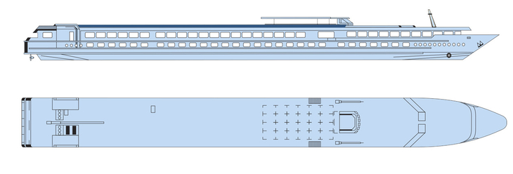 Deckplan Sonnendeck MS Modigliani - 116777©CroisiEurope