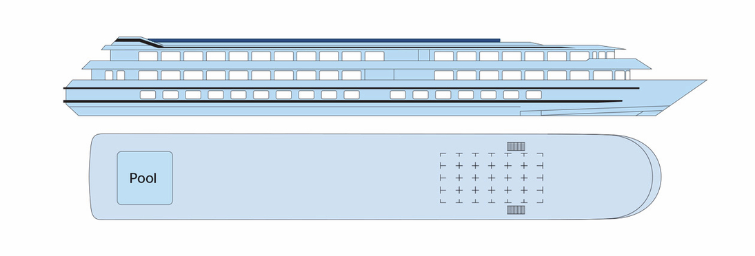 MS Miguel Torga_Deckplan_Sonnendeck - ©CroisiEurope