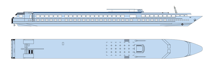 Deckplan Sonnendeck MS Victor Hugo - 116935©CroisiEurope