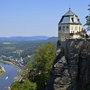 Festung Königstein im Elbsandsteingebirge, Deutschland