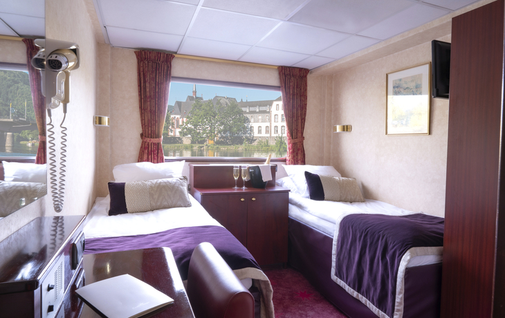 Zweibettkabine Hauptdeck MS Mona Lisa - 526093©CroisiEurope