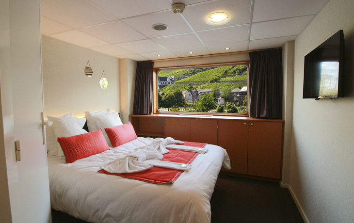 Grand Lit Kabine Hauptdeck MS L´Europe - 202954©CroisiEurope