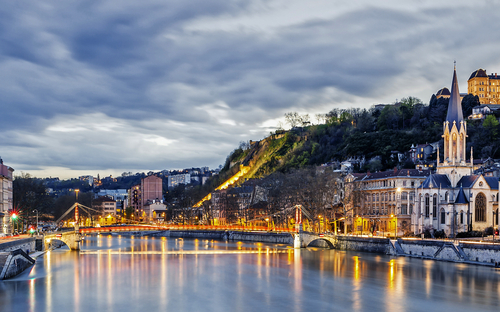 Lyon am Abend