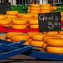 holländischer Käse auf dem Markt in Alkmaar