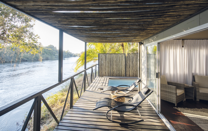 Cascades Lodge, Aussen, Tag, Terrasse, Südafrika, Bungalow - 326979©Alexandre Sattler