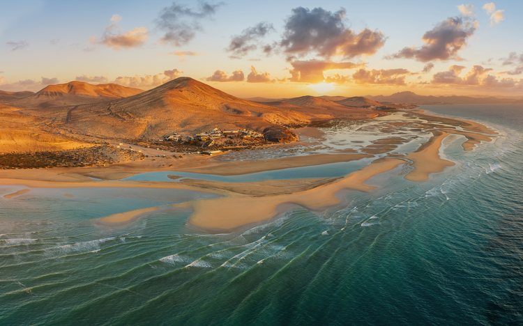 Strand Sotavento in Costa Calma auf Fuerteventura