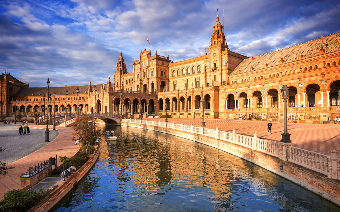 Plaza de España in Sevilla, Spanien