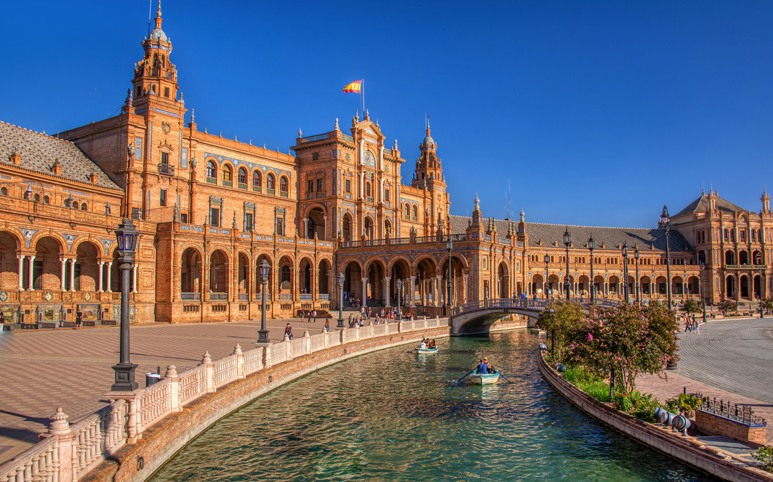 Plaza de España in Sevilla, Spanien