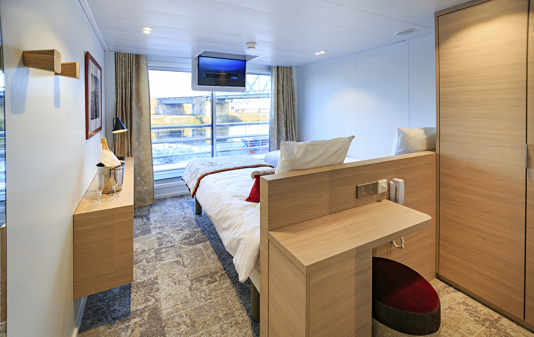 MS Miguel Torga_TOR_Zweibettkabine_Oberdeck - ©Denis Merck