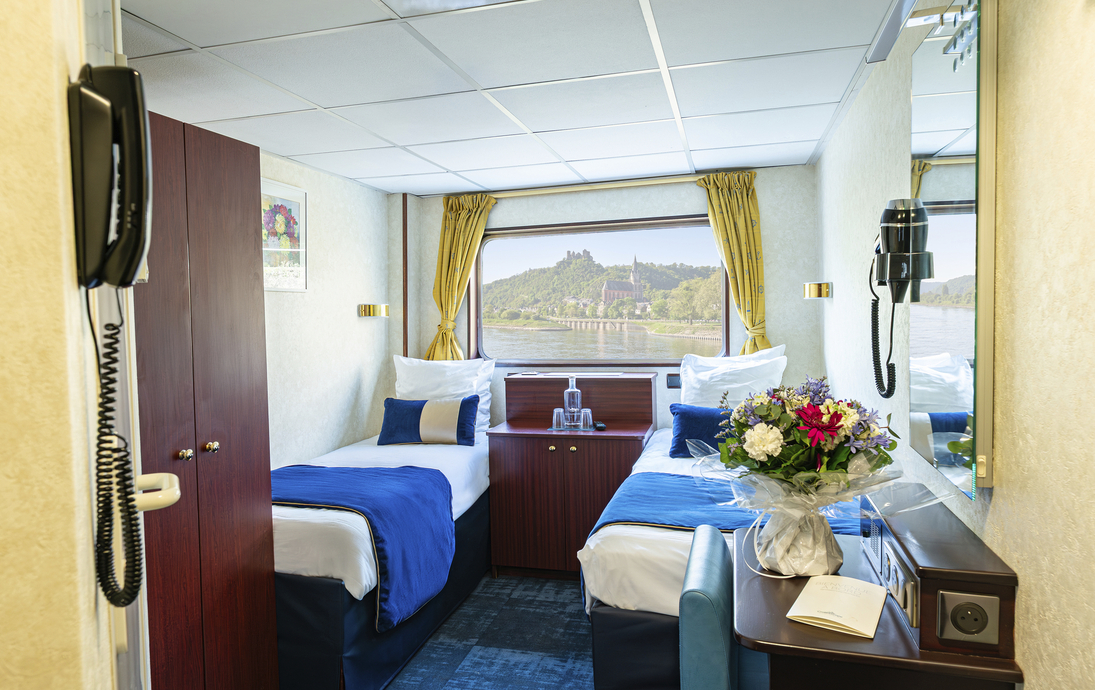 MS Monet_Zweibettkabine_Hauptdeck - ©Corinne-Cotard