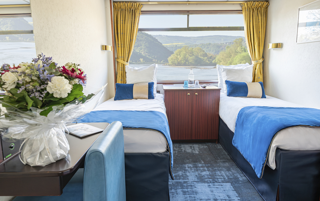 MS Monet_Zweibettkabine_Oberdeck - ©Corinne-Cotard